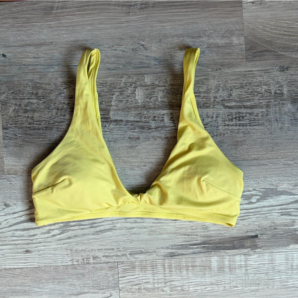 Yellow H&M bikini top